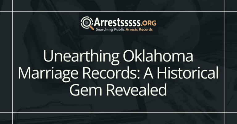 Unearthing Oklahoma Marriage Records: A Historical Gem Revealed