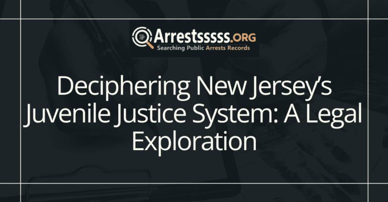 Deciphering New Jerseys Juvenile Justice System A Legal Exploration