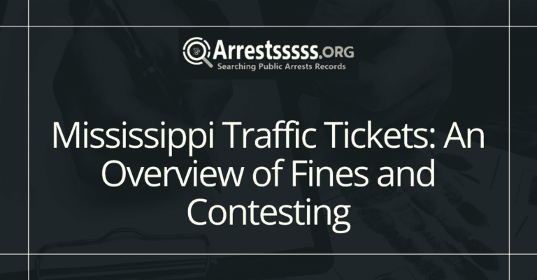 Mississippi Traffic Tickets An Overview of Fines and Contesting
