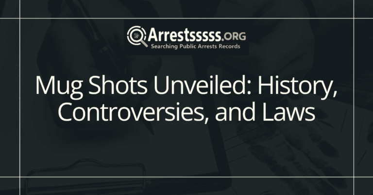 Mug Shots Unveiled History Controversies and Laws